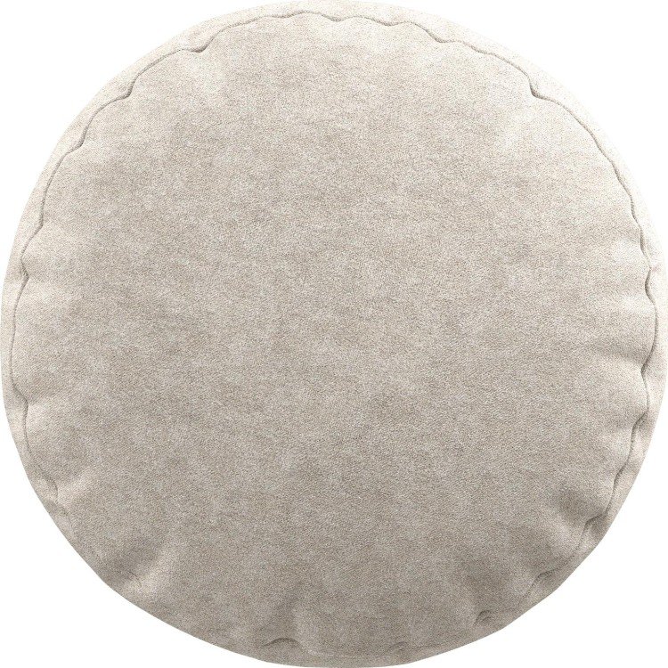 Подушка круглая «Кортин» софт мрамор кремовый