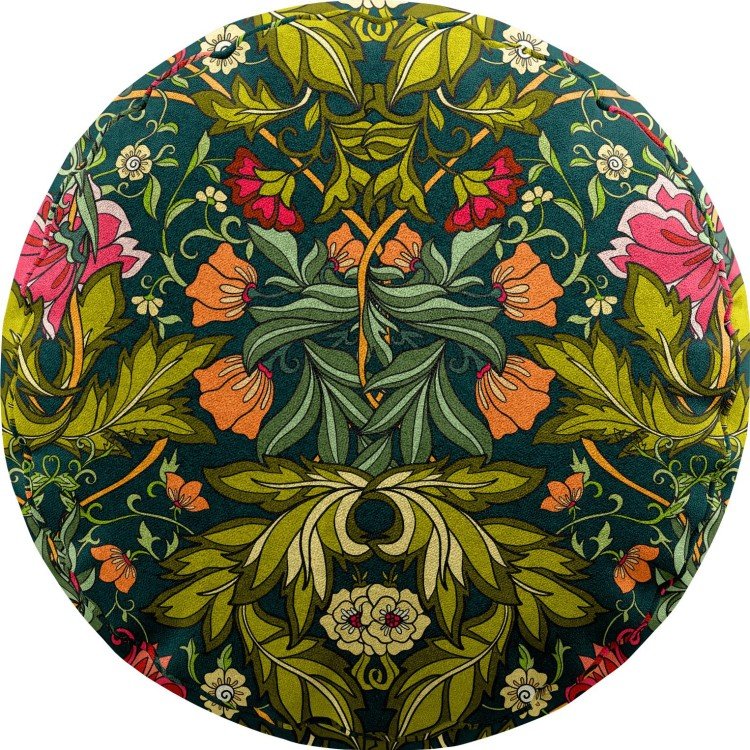 Подушка круглая Cortin «Цветок морриса»