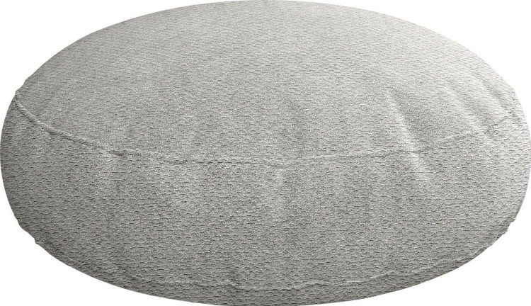 Подушка круглая Cortin ткань блэкаут с блеском тёмно-серый